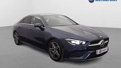 Used Mercedes CLA200 AMG Line Premium 163 HP (119 kW) 2022 Blue Coupe