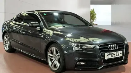 Used Audi A5 S-Line 190 HP (139 kW) 2016 Grey Coupe