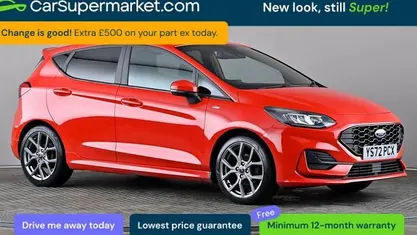 Used Ford Fiesta ST-Line 101 HP (74 kW) 2022 Red Hatchback