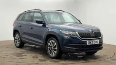Petrol blue metallic Used 2021 Skoda Kodiaq SE Drive SUV | £19,900 (Fair price)