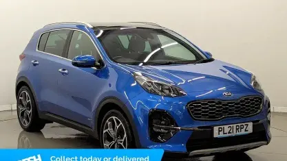 Used Kia Sportage GT-Line S 136 HP (100 kW) 2021 Blue SUV