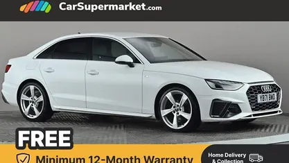 White Used 2021 Audi A4 S-Line Sedan | £20,197 (Fair price)