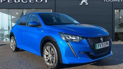 Blue Used 2021 Peugeot e-208 Allure Hatchback | £12,350 (Fair price)