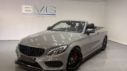 Used Mercedes C250 AMG line 204 HP (150 kW) 2017 Grey Cabriolet