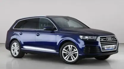 Used Audi Q7 S-Line 286 HP (210 kW) 2018 Blue SUV
