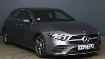 Used Mercedes A180 AMG line 136 HP (100 kW) 2019 Grey Hatchback