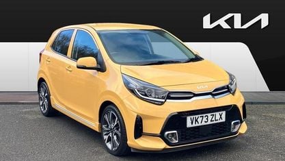 Begagnad Kia Picanto GT-Line 67 HK (49 kW) 2023 Gul Halvkombi