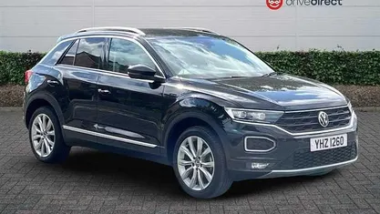 Pearl deep black Used 2021 VW T-Roc SEL SUV | £18,751 (Fair price)