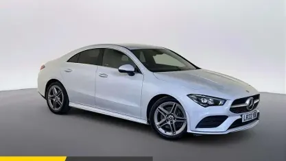 Used Mercedes CLA200 AMG Line Premium 163 HP (119 kW) 2022 White Coupe