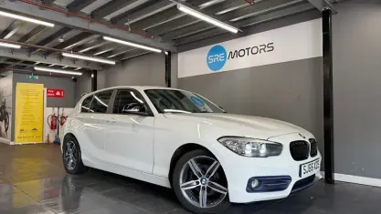 Used BMW 118 Sport Line 136 HP (100 kW) 2017 White Hatchback