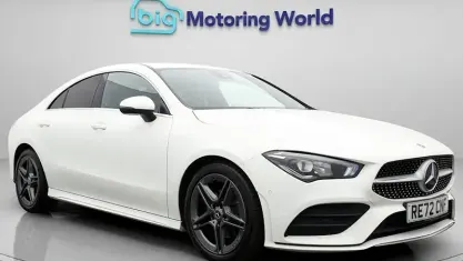 Used Mercedes CLA180 AMG line 136 HP (100 kW) 2022 White Coupe