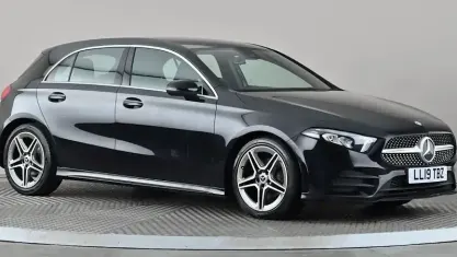 Used Mercedes A200 AMG line 150 HP (110 kW) 2019 Black Hatchback