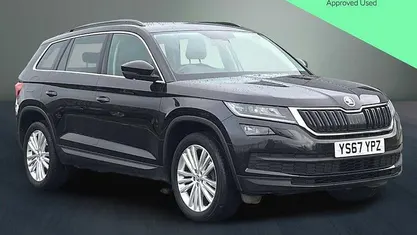 Black magic pearlescent Used 2018 Skoda Kodiaq SE L SUV | £14,790 (Good price)