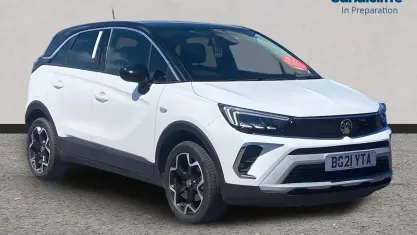 Used Vauxhall Crossland Elite 130 HP (95 kW) 2021 White SUV