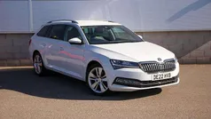 Moon white metallic Used 2022 Skoda Superb SE L Estate | £22,995 (Fair price)