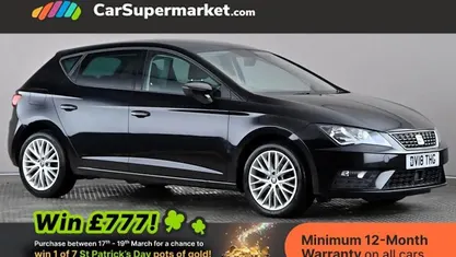Used Seat Leon SE Dynamic 110 HP (80 kW) 2018 Black Hatchback