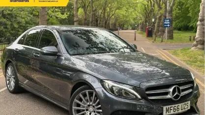 Used Mercedes C220 AMG line 170 HP (125 kW) 2016 Grey Sedan