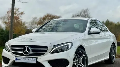 White Used 2014 Mercedes C220 AMG line Sedan | £12,000 (Fair price)