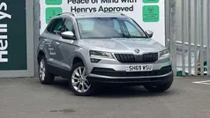 Brilliant silver metallic Used 2020 Skoda Karoq SE L SUV | £18,995 (Fair price)