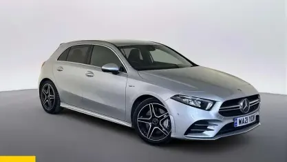 Used Mercedes A35 AMG Executive 306 HP (225 kW) 2021 Silver Hatchback