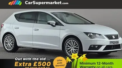 Used Seat Leon SE Dynamic 116 HP (85 kW) 2019 White Hatchback