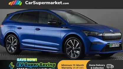 Blue Used 2023 Skoda Enyaq iV SportlinePlus SUV | £26,997 (Fair price)