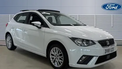 Used Seat Ibiza Design 95 HP (69 kW) 2017 White Hatchback