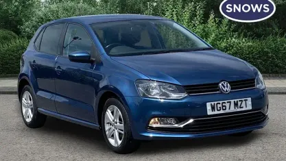 Used VW Polo Edition 90 HP (66 kW) 2017 Blue Hatchback