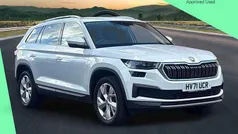 Moon white metallic Used 2022 Skoda Kodiaq SE L SUV | £24,300 (Fair price)