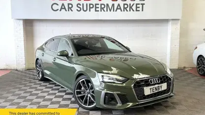 Used Audi A5 Sportback S-Line 204 HP (150 kW) 2023 Green Hatchback