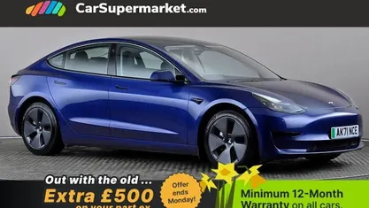 Used Tesla Model 3 Standard Range 208 kW (283 HP) 2021 Blue Sedan