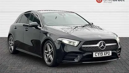 Black Used 2019 Mercedes A200 AMG line Hatchback | £15,295 (Fair price)