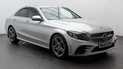Used Mercedes C200 AMG Line Premium 198 HP (145 kW) 2019 Silver Sedan