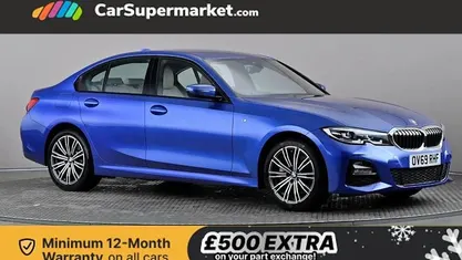 Blue Used 2019 BMW 330e M Sport Sedan | £16,997 (Fair price)