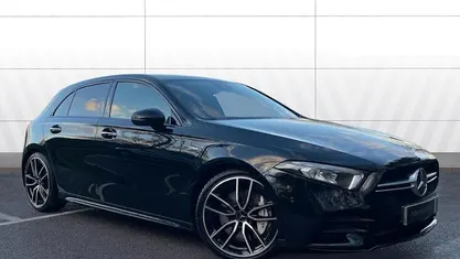 Used Mercedes A35 AMG Premium 306 HP (225 kW) 2021 Black Hatchback