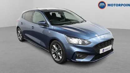 Blue Used 2020 Ford Focus ST-Line Hatchback | £12,599 (Fair price)