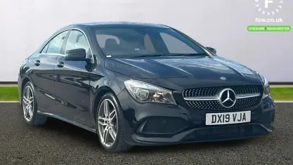 Used Mercedes CLA180 AMG line 122 HP (89 kW) 2019 Black Sedan