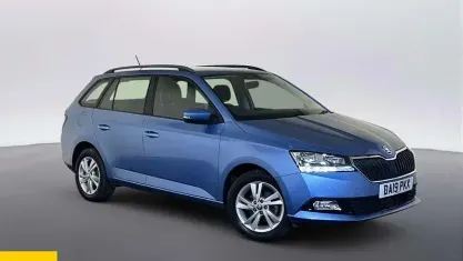 Used Skoda Fabia SE 75 HP (55 kW) 2019 Blue Hatchback
