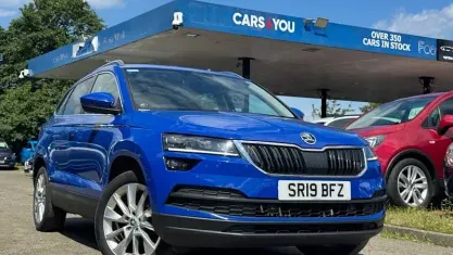 Used Skoda Karoq SE L 150 HP (110 kW) 2019 Blue SUV