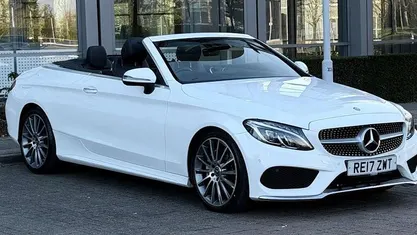 Used Mercedes C220 AMG Line Premium Plus 170 HP (125 kW) 2017 White Cabriolet