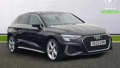 Used Audi A3 Sportback S-Line 150 HP (110 kW) 2023 Black Hatchback