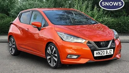 Used Nissan Micra Acenta 117 HP (86 kW) 2020 Orange Hatchback