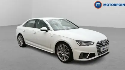 Used Audi A4 S-Line 150 HP (110 kW) 2019 White Sedan