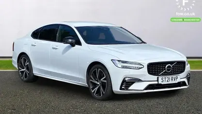 Begagnad Volvo S90 R-Design 390 HK (286 kW) 2021 Vit Sedan