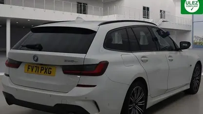 White Used 2021 BMW 330e M Sport Estate | £20,500 (Good price)