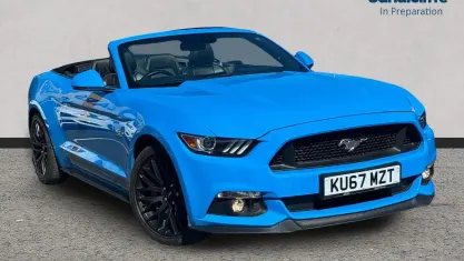 Käytetty Ford Mustang GT Convertible 450 HP (330 kW) 2017 Sininen Avoauto