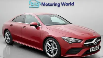 Used Mercedes CLA200 AMG line 163 HP (119 kW) 2022 Red Coupe