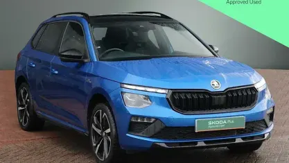 Used Skoda Kamiq Monte Carlo 116 HP (85 kW) 2024 Race blue metallic SUV