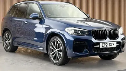 Used BMW X3 M Sport 190 HP (139 kW) 2021 Blue SUV