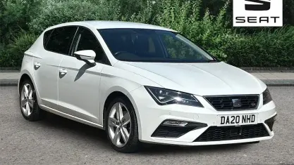 Used Seat Leon FR 150 HP (110 kW) 2020 White Hatchback